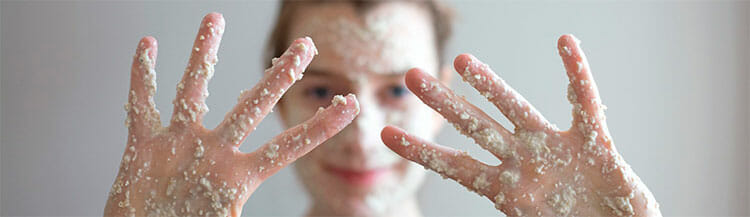 Mascarilla de agua de avena