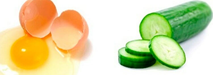 Mascarilla de yema y pepina para evitar los senos caídos