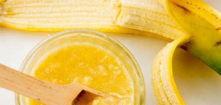 Plátano y miel: mascarilla para cabello seco