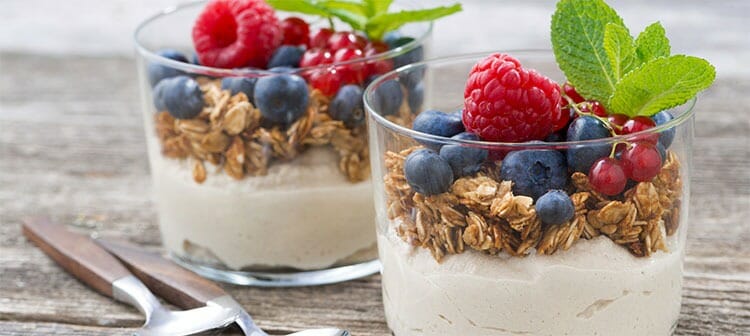 Yogur con granola