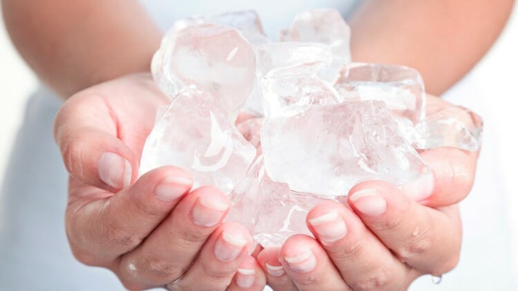 Crioterapia deportiva temperatura