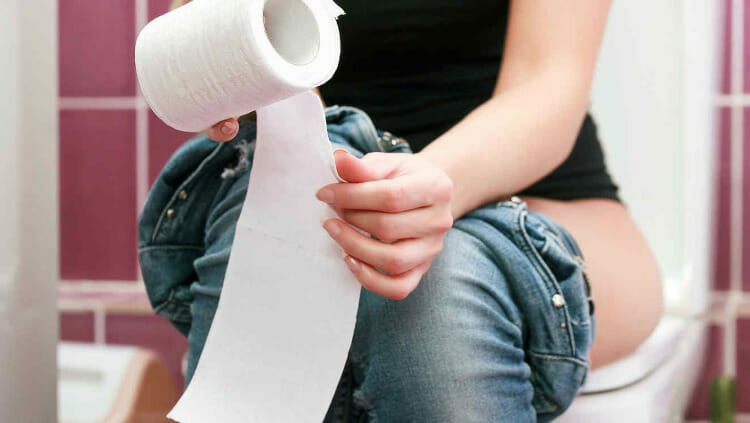 Prevenir la sangre roja en las heces
