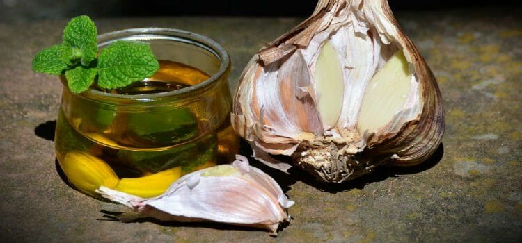 Aceite y ajo, remedio casero para Ascaris lumbricoides