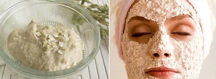 Mascarilla de yogur y avena para la cara