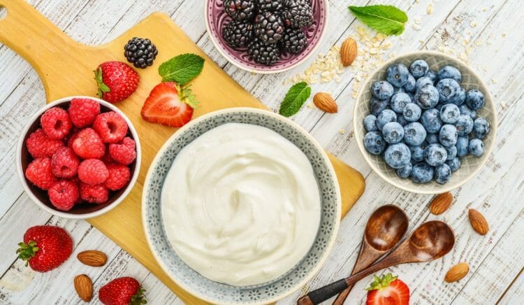 Yogur griego proteínas