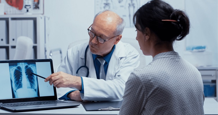 Diagnóstico de edema pulmonar