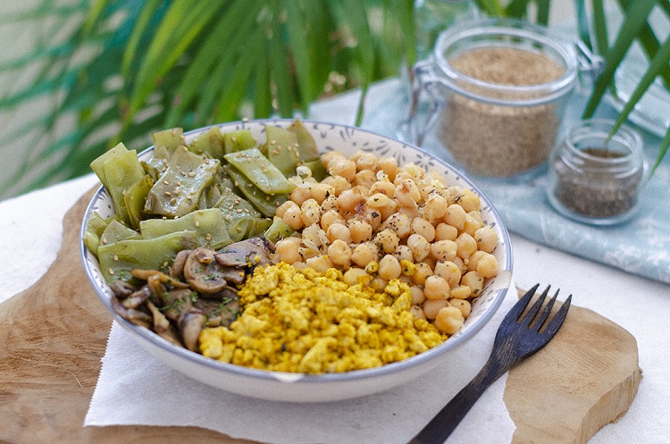 Plato combinado vegano