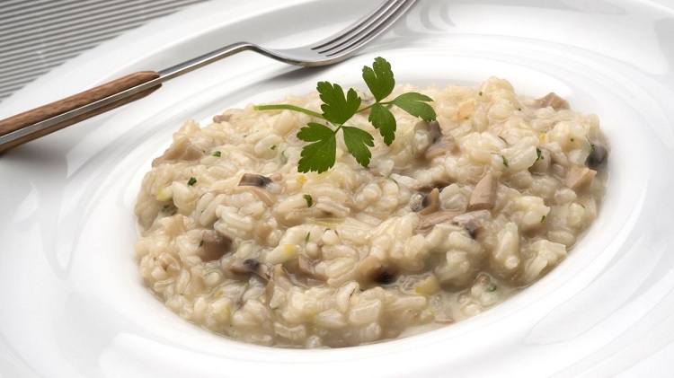 Risotto de champiñones