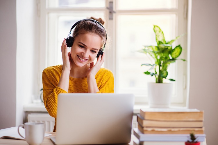 Escuchar música relajante