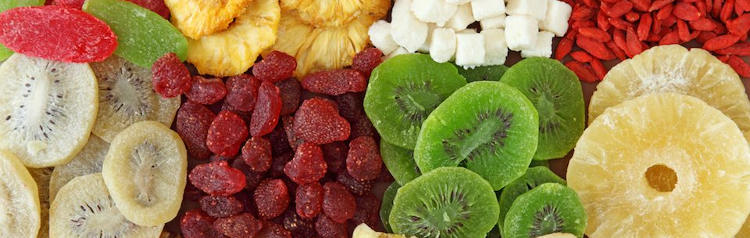 Fruta deshidratada