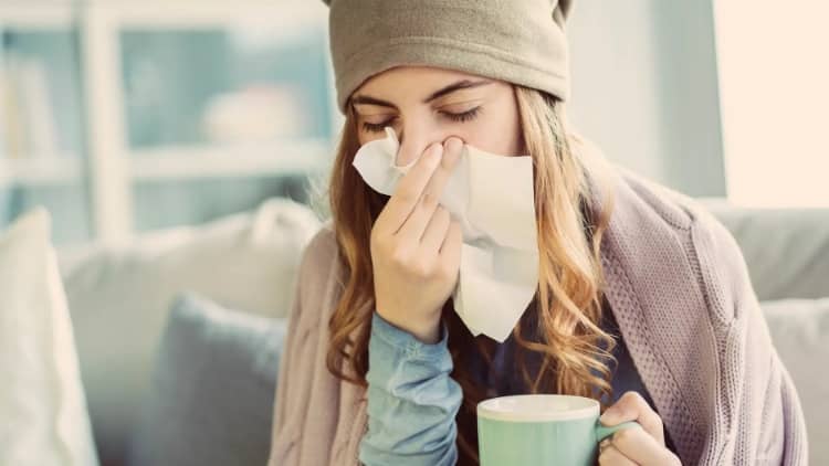 Los resfriados pueden hacer que los ganglios linfáticos se inflamen.